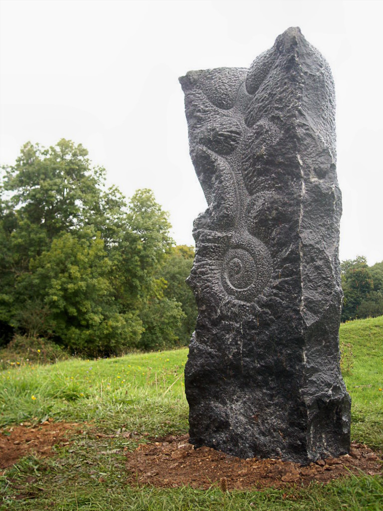 Memorial Sculpture spiral face